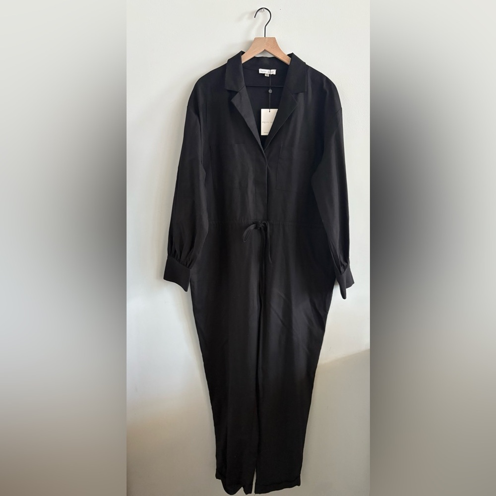 Pretty Lavish Women’s Black Linen Jumpsuit
